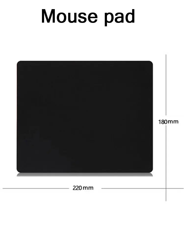 Mouse Pad Gaming Esports Mouse Pad Universal Desktop and Laptop Computer Simple and Pure Black Office Rubber Small Anti Slip Pad