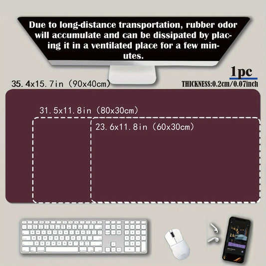 Large White Sports Car Design Gaming Mouse Pad Anti-Slip Rubber Base Extended Desk Mat for Gamer Office Use Computer Accessories