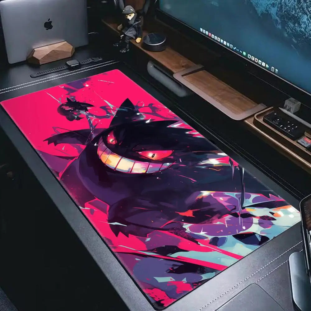 P-Pokemon-Gengar Grande Mousepad Large Gaming Mouse Pad LockEdge Thickened Computer Keyboard Table Desk Mat