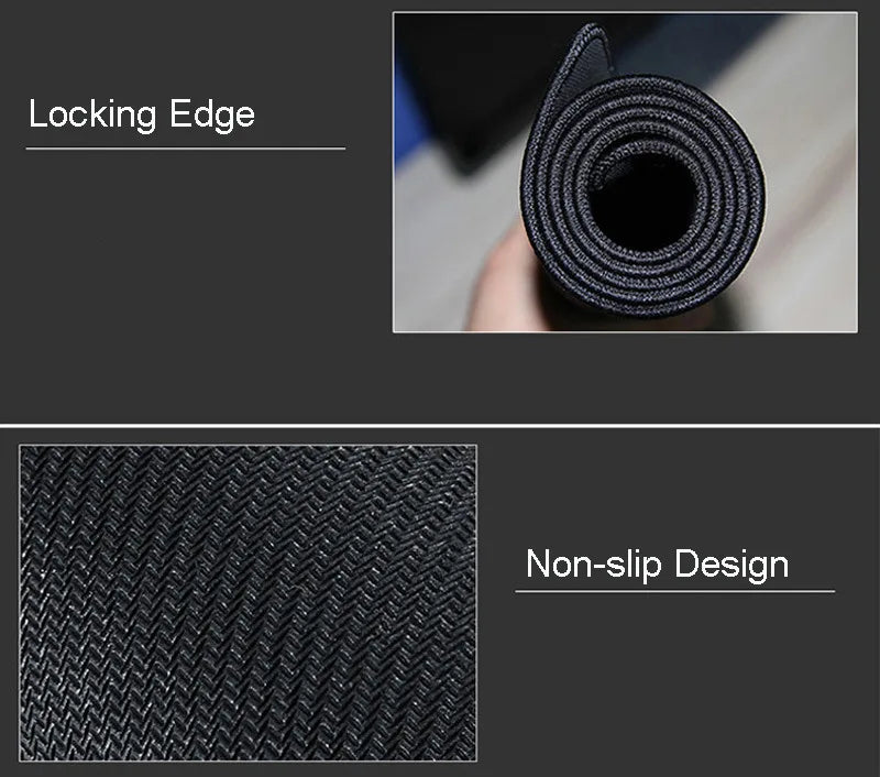 The Great Wave Off Kanagawa Black Gaming Mouse Pad Cushions Non-slip Pad Pad on The Table Carpet Gamepad Desk Gadget Mouse Mat